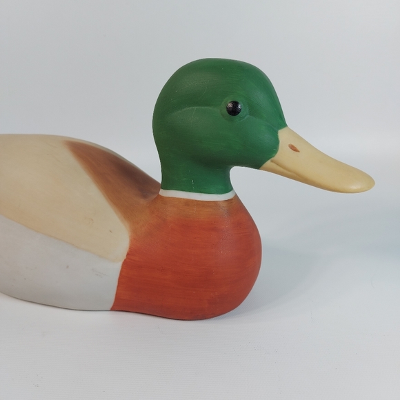 Schmid Duck Decoy Ceramic Music Box Mallard Moonlight Serenade Hand Painted 1982 - Picture 4 of 10